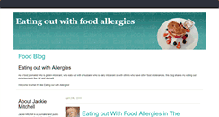 Desktop Screenshot of eatingoutwithfoodallergies.com